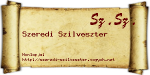Szeredi Szilveszter névjegykártya